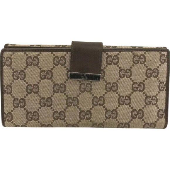 232186BG (L1) Gucci Wallet Long Brown PVC - Picture 1 of 9
